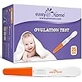 Easy@Home 25 Ovulation Predictor Kit Test Sticks, FSA Eligible Midstream Fertility Tests, Powered by Premom Ovulation Predictor App and Period Tracking