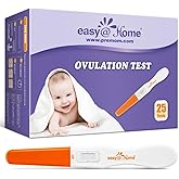 Easy@Home 25 Ovulation Predictor Kit Test Sticks, FSA Eligible Midstream Fertility Tests, Powered by Premom Ovulation Predict