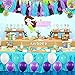 Mermaid Party Decorations Supplies Paper Pom Poms Lanterns Purple Balloons for Birthday Party,Festival,Baby Shower,Bridal Shower
