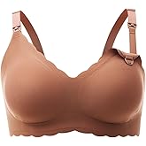 Lupantte Nursing Bras for Breastfeeding Comfort Maternity Bras for Pregnancy Seamless Bralettes with Extra Extender