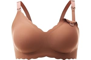 Lupantte Nursing Bras for Breastfeeding Comfort Maternity Bras for Pregnancy Seamless Bralettes with Extra Extender