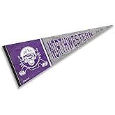 Northwestern Wildcats Pennant Throwback Vintage Banner