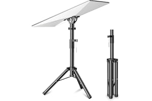 Burbifro Starlink Gen 3 Tripod Mount, Starlink Mounting Kit Gen 3 with Adjustable Tilt Starlink Gen 3 Pipe Adapter, Starlink V3 Tripod Stand, Compatible with Starlink Gen 3(V3)& Enterprise Dish