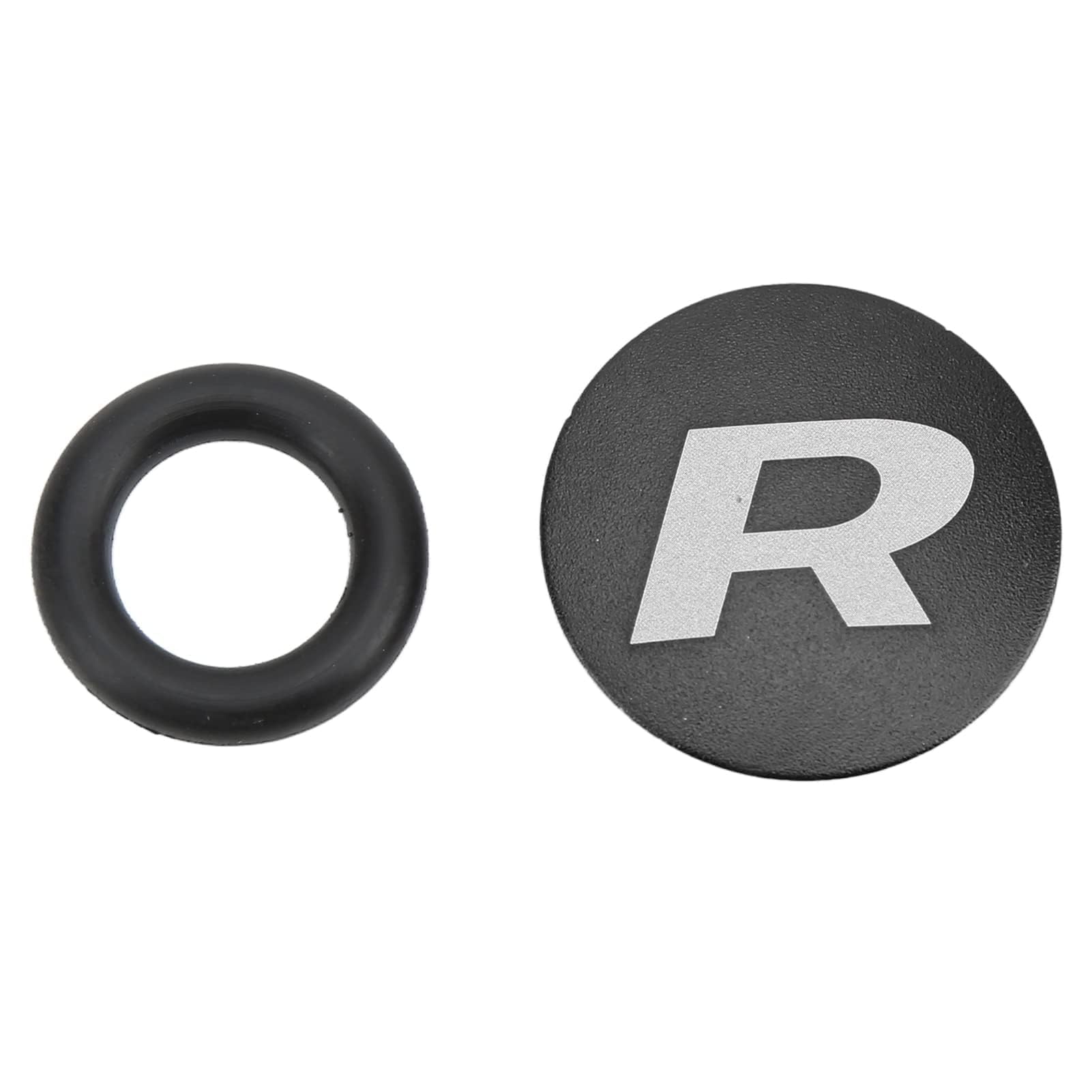 Bike Crank Dust Caps, Crankset Dust Cover - Aluminum Alloy Center Shaft Caps with Rubber Ring for Mountain Bike Road Bicycle(Black)