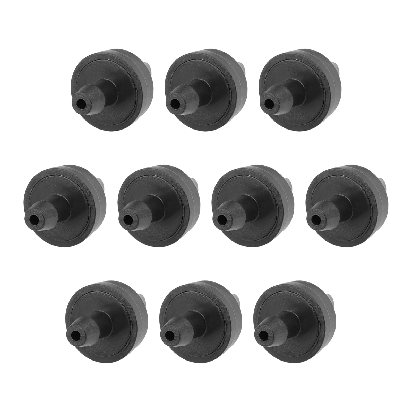 METALLIXITY Pressure Compensating Dripper, (2.6 Gallon Per Hour) 15Pcs, Plastic Irrigation Drip Emitters - for Watering Garden Lawn Plants, Black