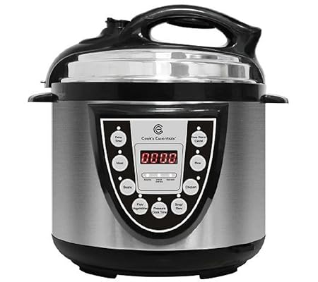 Amazon.com: Cooks Essentials 4 Qt. Round Digital S/s Pressure Cooker