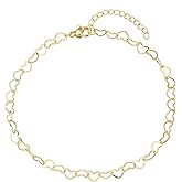 yipima Gold Ankle Bracelets for Women 14K Gold Plated Beaded Heart Chain Simulated Pearl Anklets for Women Waterproof