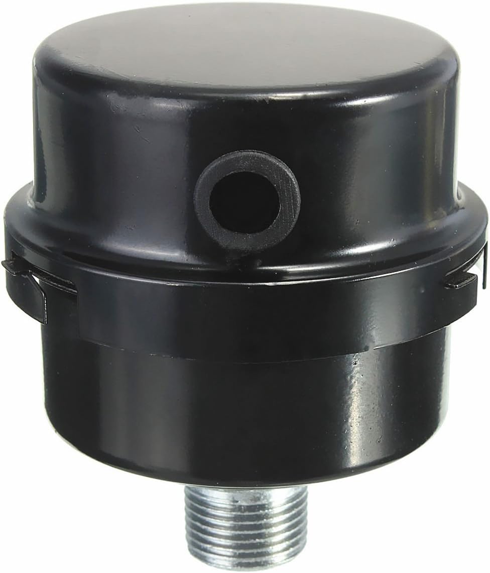 TOOGOO 3/8BSP 16mm Thread Air Compressor Intake Filter Muffler Silencer