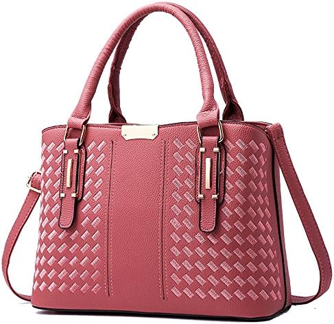 Vvting Women Top Handle Satchel Handbags Tote Purse (pink)