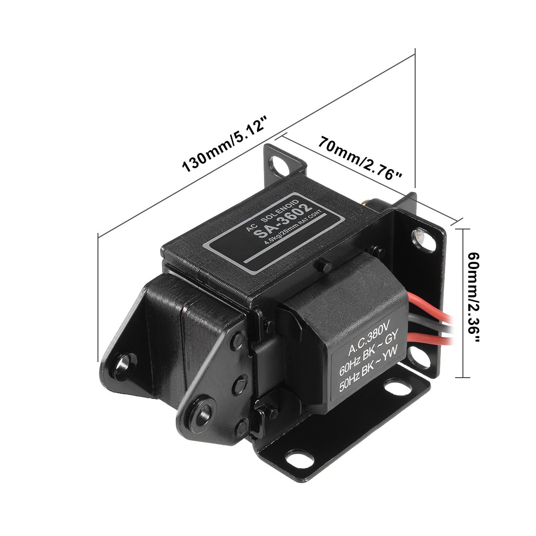 uxcell AC380V SA-3502 Energy Saving AC Tractive Magnet Solenoid Electromagnet