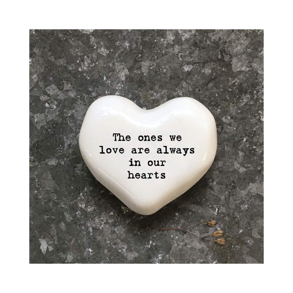 East of India White Heart Token - Ones We Love