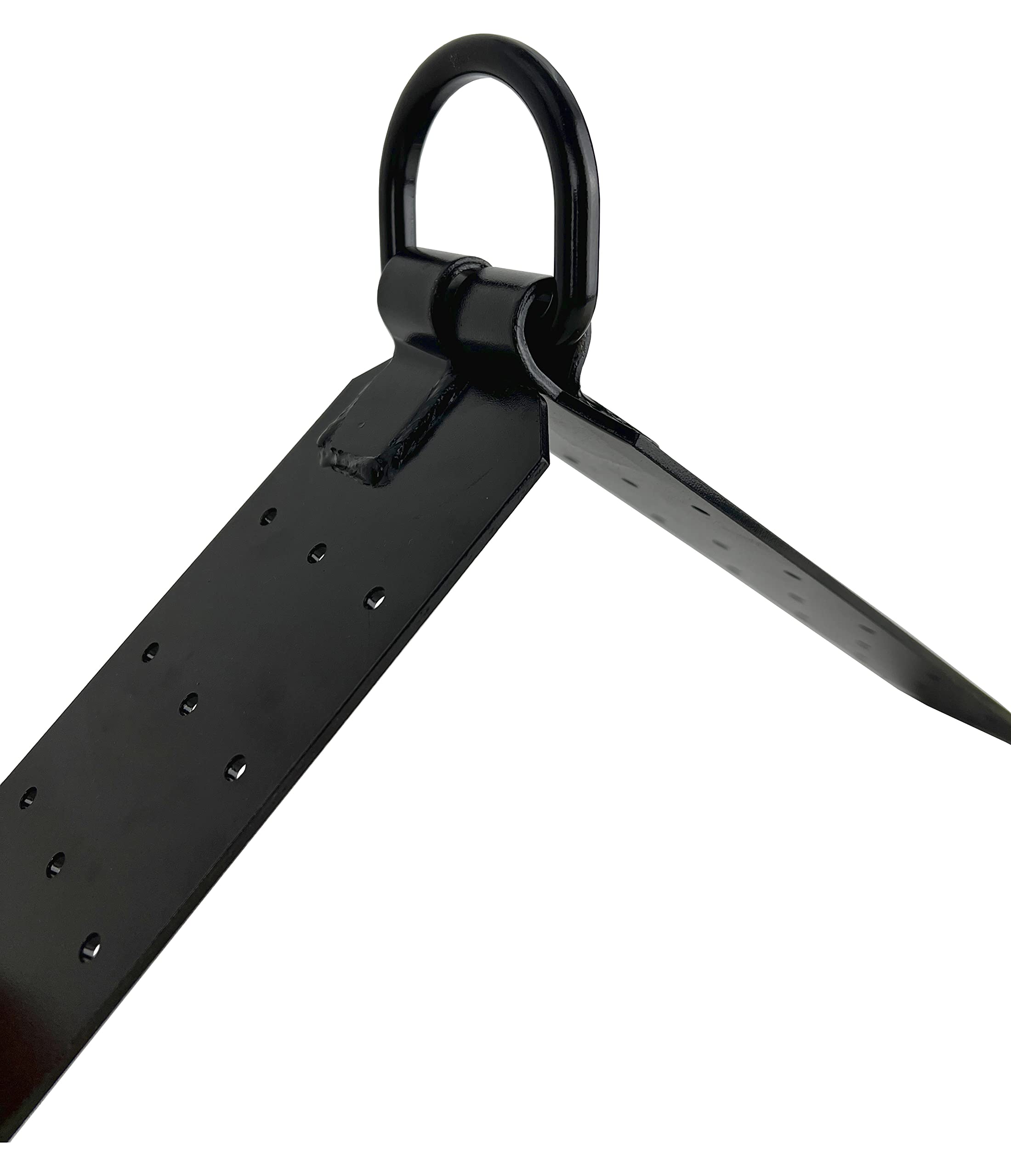 Kratos Safety Anchor Point Reusable for Beams from 80 x 80 mm, Galvanised Steel, with Ring Nails, D-Ring, EN795