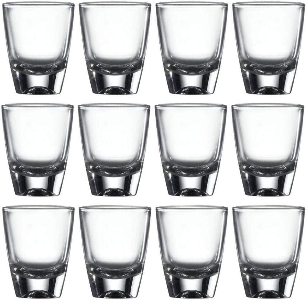 12 BarBits American Shot Glasses - Gina Glass Shooter Slammer Bar & Pubs 30ml / 1oz Pack