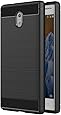 AICEK Funda Nokia 3, Negro Silicona Fundas para Nokia 3 Carcasa Nokia 3 Fibra de Carbono Funda Case (5,0 Pulgadas)