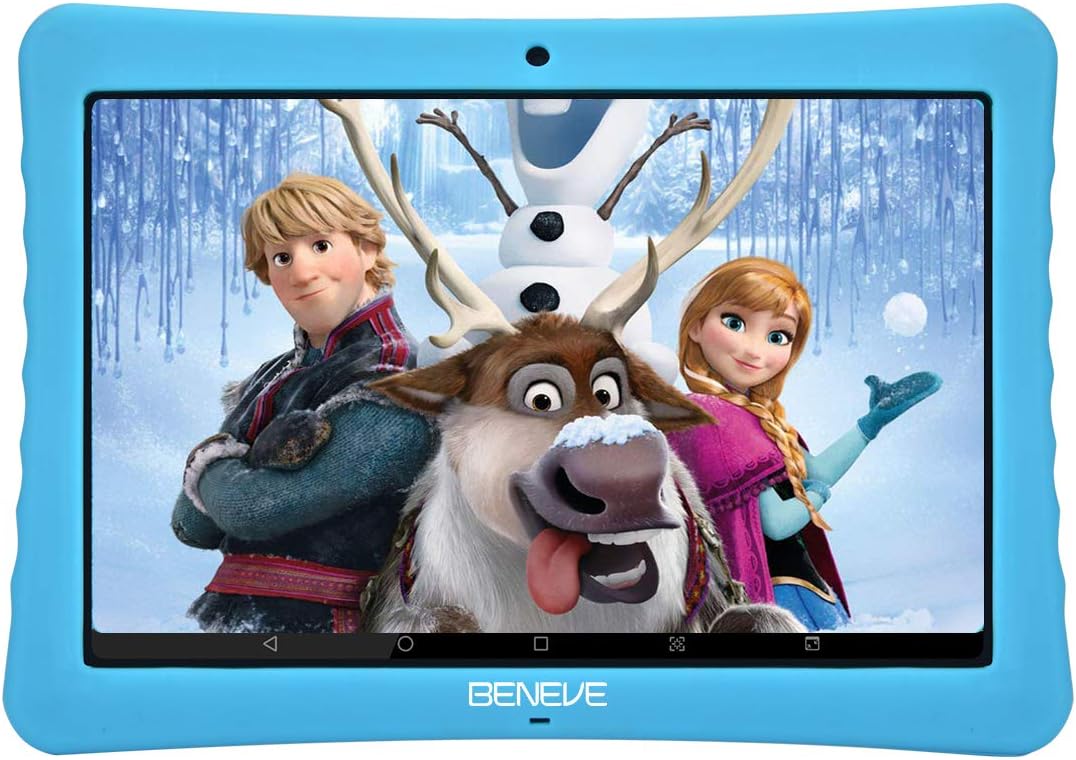 10.1 Kids Tablet, IPS FHD Safety Eye Protection Screen, Android 7.0, 2GB+32GB, 2.0+5.0MP Dual Cameras, Preloaded Learning & Training Apps for Kids, Bluetooth/WiFi and Free Kid-Proof Case (Blue)