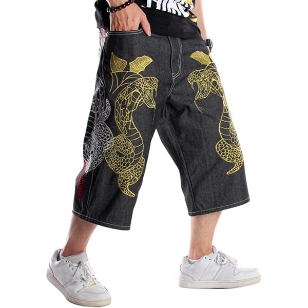 パンツ JOURNAL STANDARD BAGGY SHORTS Amazon.com: Baggy Jean Shorts for Men Embroidery Loose Baggy