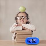 Plumeet Digital Alarm Clock Travel Clock Snooze Nightlight Battery Powered Blue view 7
