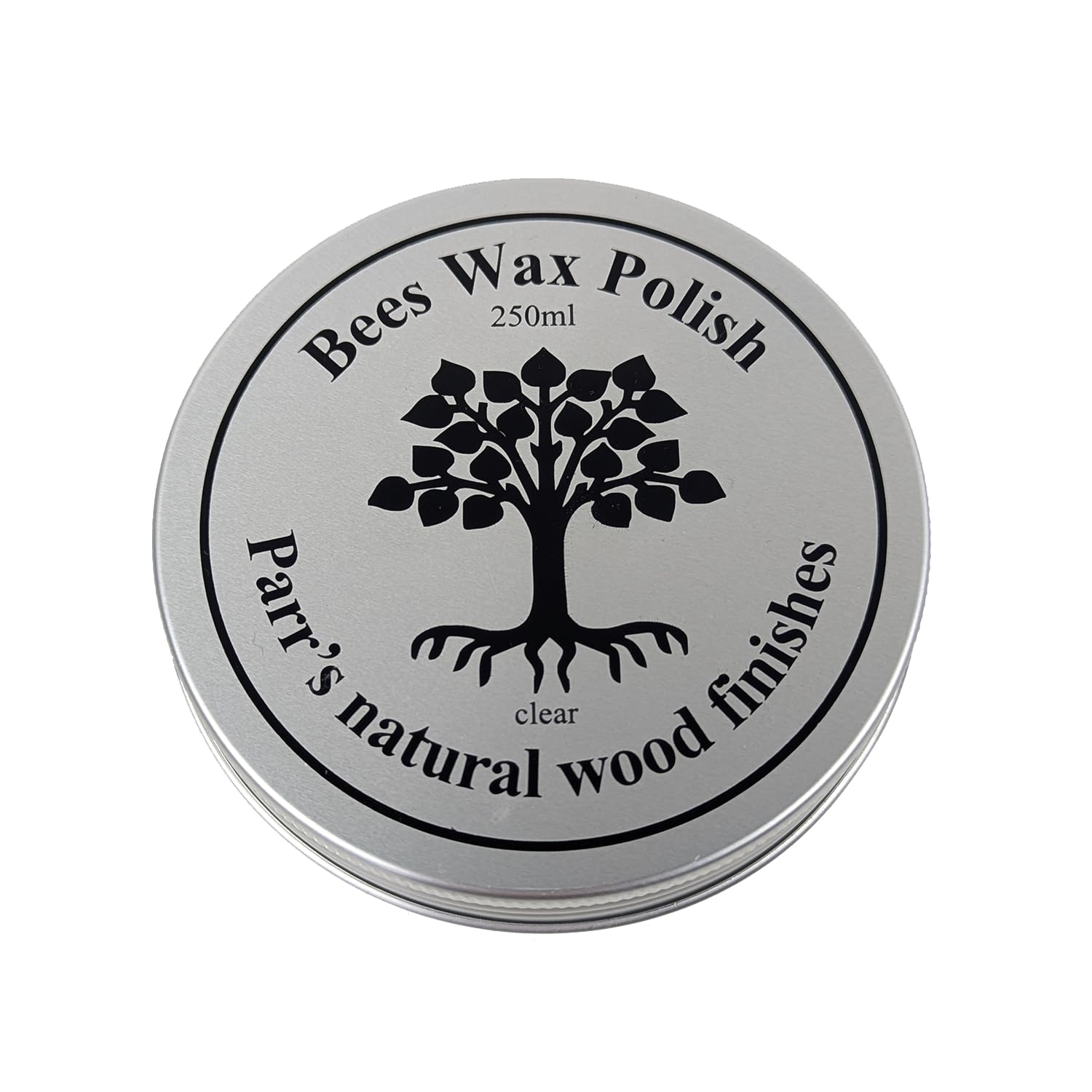 Beeswax Polish for wood & furniture- clear finish- 100% Organic - 250ml - contains no solvent- all natural & eco friendly - protects & enhances all wood