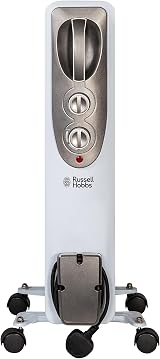 Russell Hobbs 1.5kW Oil Filled Radiator 7 Fin White RHOFR5001 3 Heat Settings view 7