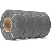 SUNLU PETG Filament Refill 1.75mm 4KG, Matte Grey*4 | High Speed 3D Printer Filament Refill, PETG Refill Compatible with Bambu Labs Filament Printer, 4 Rolls 1KG/Roll