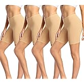 wirarpa Women's Cotton Boy Shorts Underwear Anti Chafing Soft Biker Short Plus Boy Shorts Panties 4 Pack
