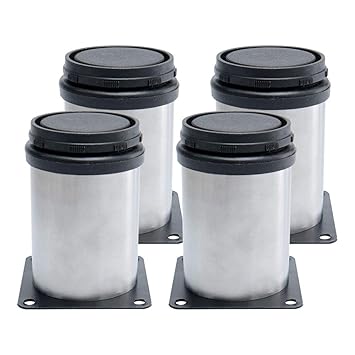 Uxcell 3 Inch Furniture Legs Stainless Steel Table Cabinet Wardrobe Worktop Shelves Feet Replacement Height Adjustable Set Of 4 Amazon In Home Improvement