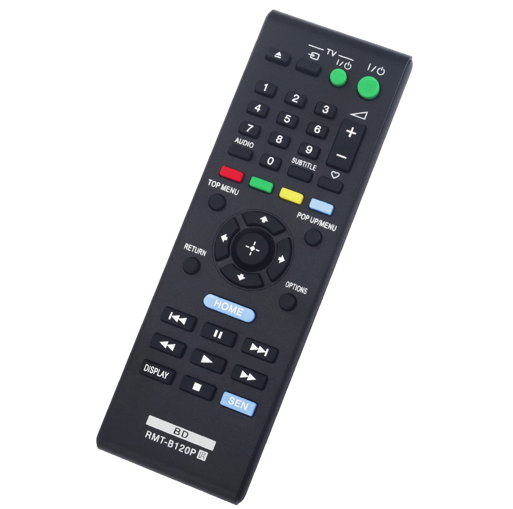 RMT-B120P Sub RMT-B118A RMT-B118P RMT-B109C VINABTY Replacement Remote Control Fit for Sony Blu-ray Disc DVD Player BDP-BX18 BDP-S185 BDP-S186