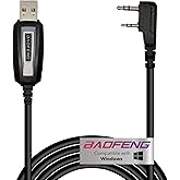 Cable de programación Baofeng para radios portátiles de jamón bidireccional: UV-5R, 5RA, 5R Plus, 5RE, UV-82, bf F8HP, UV3R P