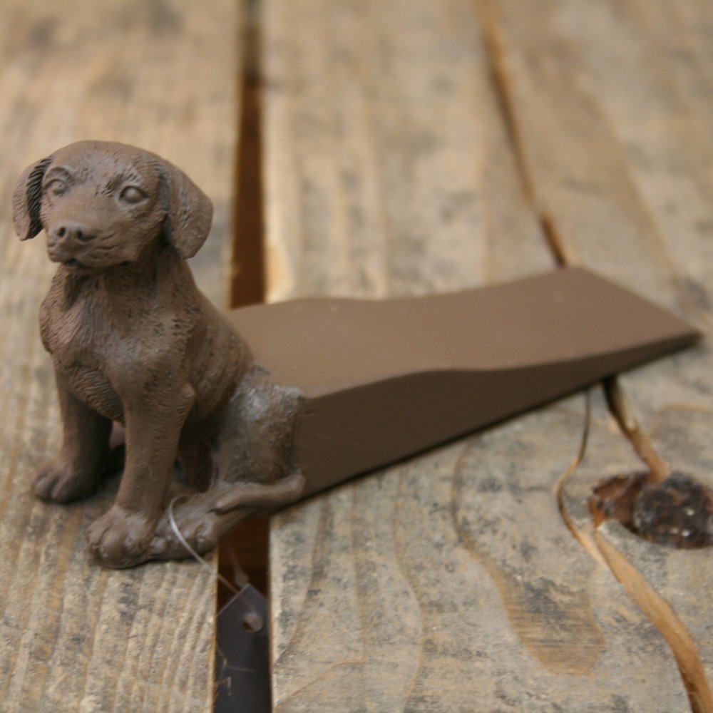 Labrador Door Wedge Dog Doorstop Chocolate Amazon.co.uk Kitchen & Home