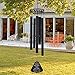 sinfinate Wind Chimes for Outside ,30 Inches Memorial Wind Chimes for Loss of a Loved One Soothing Melody to Remember People Beloved, Great as a Gift or for Outdoor Decoration, Garden, Yard (Black)