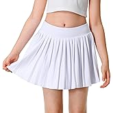BELEROY Girls Pleated Skirts with Shorts Elastic Girls Tennis Skirt with Pockets Athletic Golf Skirts Skort Casual