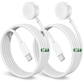 5W Fast Apple Watch Charger Cable,2Pack 3FT Type C iWatch Charger for iWatch Series Ultra 11/10,USB C Magnetic Wireless Fast i-Watch Charging Cord Compatible with iWatch Series 9/8/7/6/SE/SE2/5/4/3/2