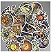 Heyuni. 25Pcs Waterproof Illustrated Art Graffiti Sticker Decals Vinyls for Laptop Kids Teens Cars Motorcycle Bicycle Skateboard Luggage Bumper Stickers Hippie Decals