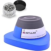 INTLLAB Mini Vortex Mixer with Touch Function, Lab Mixing, Nail Polish,Eyelash Adhesives and Acrylic Paints Mixing, Lab Vortexer for Tubes,Include 120 pcs Stainless Steel Mixing Balls