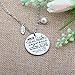 Zuo Bao Where You Lead I Will Follow Hand Stamped Pendant Necklace and Keyring for Mother and Daughter (Necklace 2)