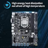 Oikabio B75 12 Card Mining Motherboard G620 CPU Fan Cable 12x USB3.0 LGA1155 view 3