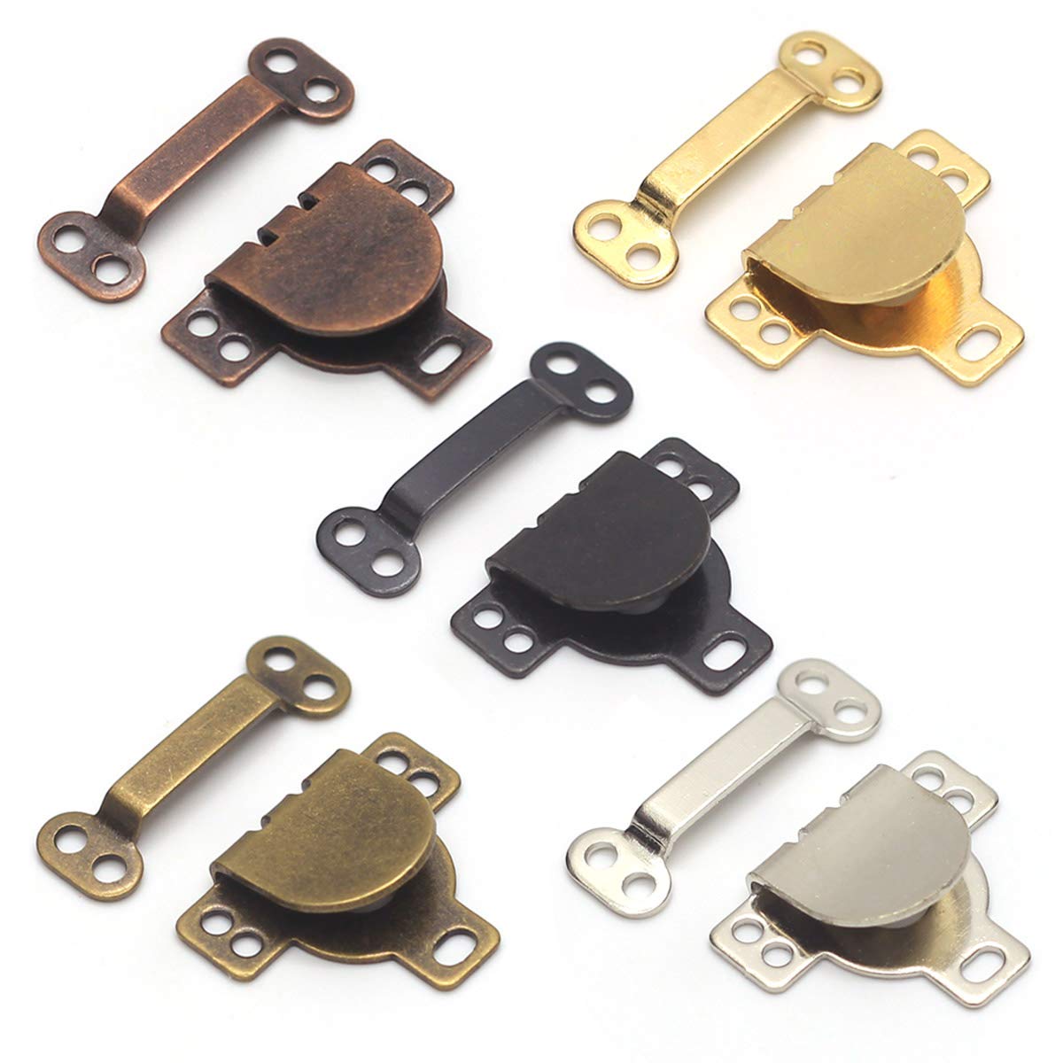 20 Sets Brass Trouser Hook and Bar Sewing Eye Fastener for Trousers Skirt Dress Bra Sewing DIY Craft