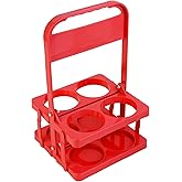 musbus Reusable Drink Carrier with Handle for Delivery Drivers, Portable Cup/Coffee Holder Accessories for Delivery, Foldable Drinks Caddy with Tray, Car Durable Plastic Festive Bottle, Vacation