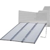 Black Widow Plate-Style Aluminum Extra-Wide Tri-Fold ATV Ramp | Load four-wheelers into trailer, folds into thirds for storage, safety straps included