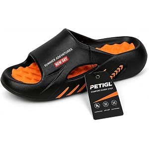 PETIGL Cloud Slides for Men, Soft Cushioned Quick Dry Sandals