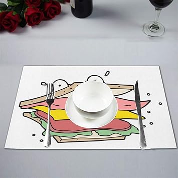 Amazon Com Liaosax Happy Fast Food Sandwich Cartoon Kitchen