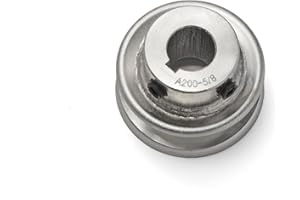 T TERRE Phoenix, V-Groove Drive Pulley, General Purpose Pulley for Power Transmission, Outside Diameter 2", Inside Diameter 5/8"