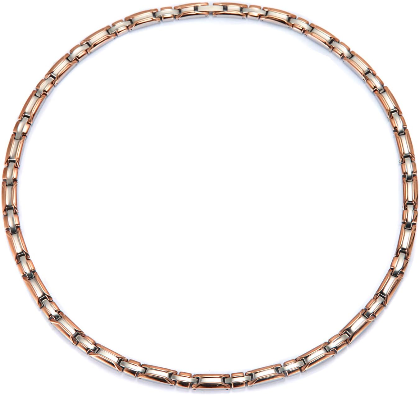 Rainso Womens Titanium Steel Magnetic Theapy Necklace for Arthritis Pain Relief