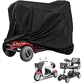 Iptienda Mobility Scooter Cover, 55inch Wheelchair Cover Waterproof for 3&4 Wheels Electric Mobility Scooter Accessories Outdoor-55"L x 26"W x 36"H