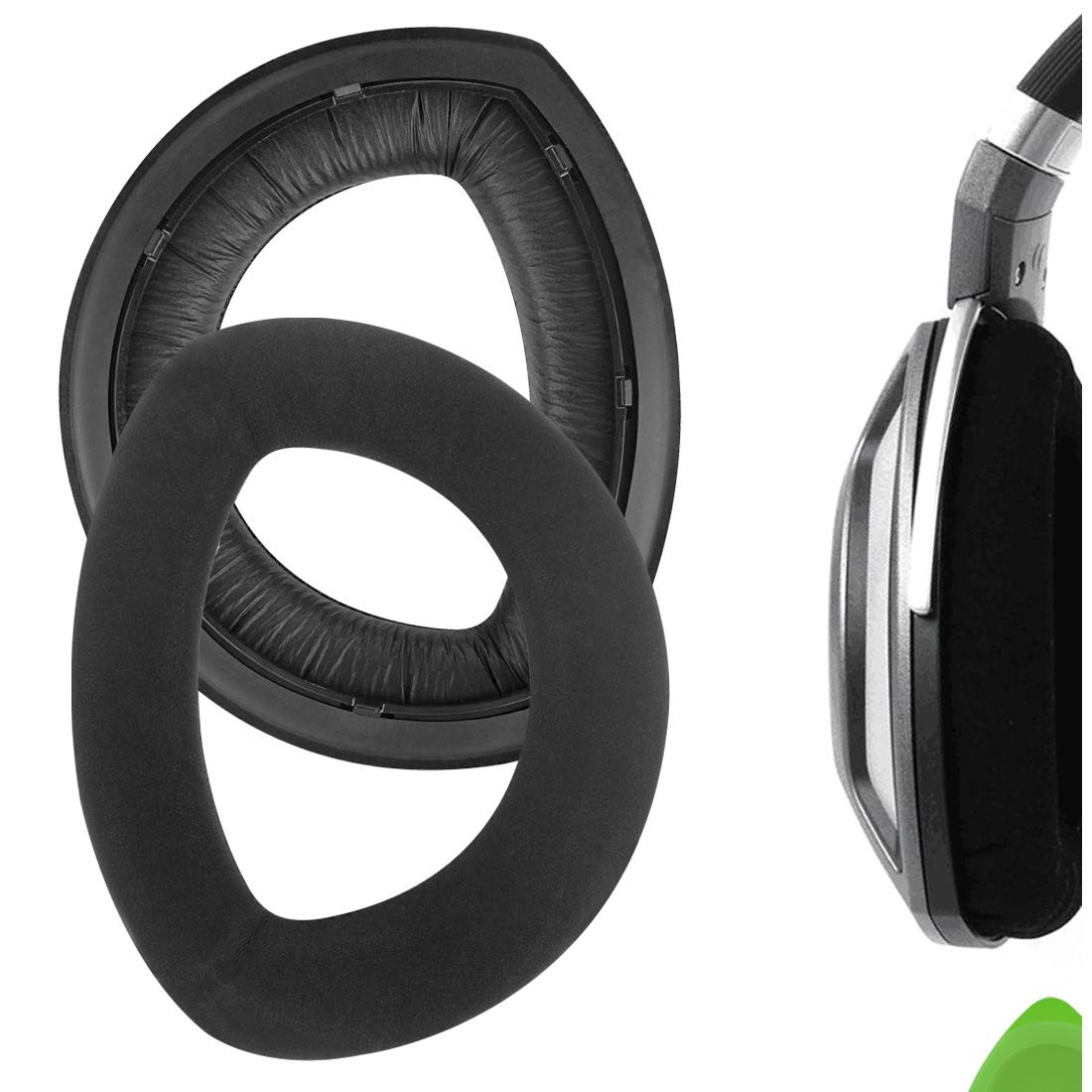 Geekria Comfort Replacement Ear Pads for Sennheiser HD700 Headphones Ear Cushions, Repair Parts (Black)