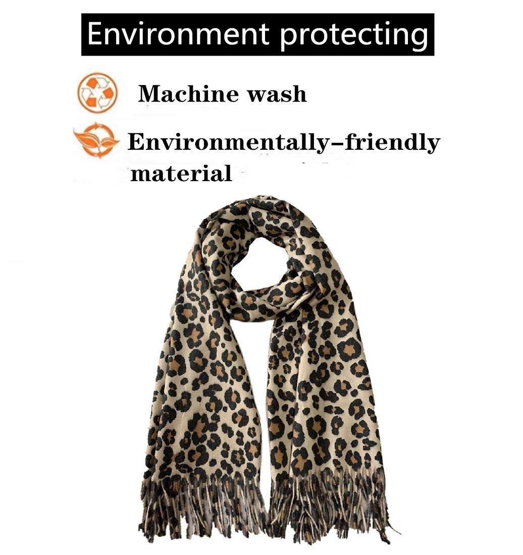 Women's Winter Leopard Scarf With Tassels Animal Print Oversized Premium Fashion Shawl Wrap Scarves ... Women's Winter Leopard Scarf With Tassels Animal Print Oversized Premium Fashion Shawl Wrap Scarves ...