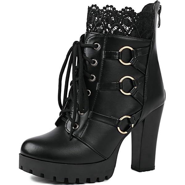 Baldinini Designer Black Leather Metal Tip Ankle Boots Amazon.com | Baldinini Women main image 2
