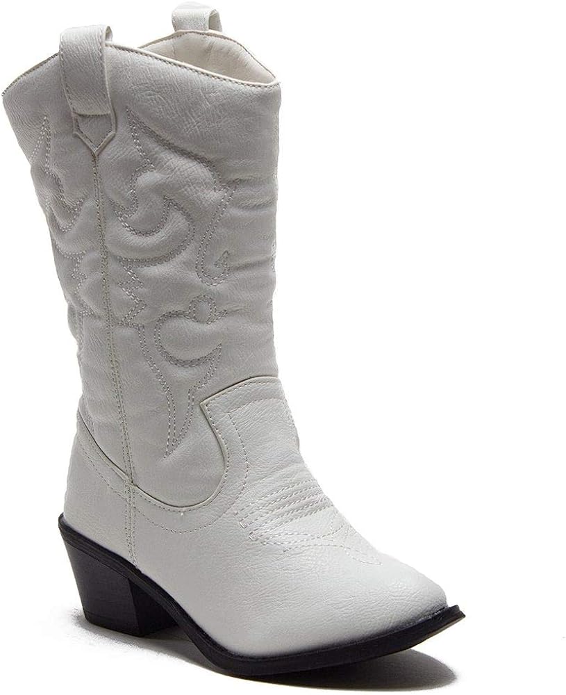 little girl white cowboy boots