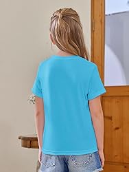 Girls Short Sleeve T Shirts Kids Summer Tops