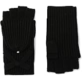 Kate Spade Women's Knit Bow Pop Top Mitten, Glove Set for Cold Weather, Stylish Fashion Accessory